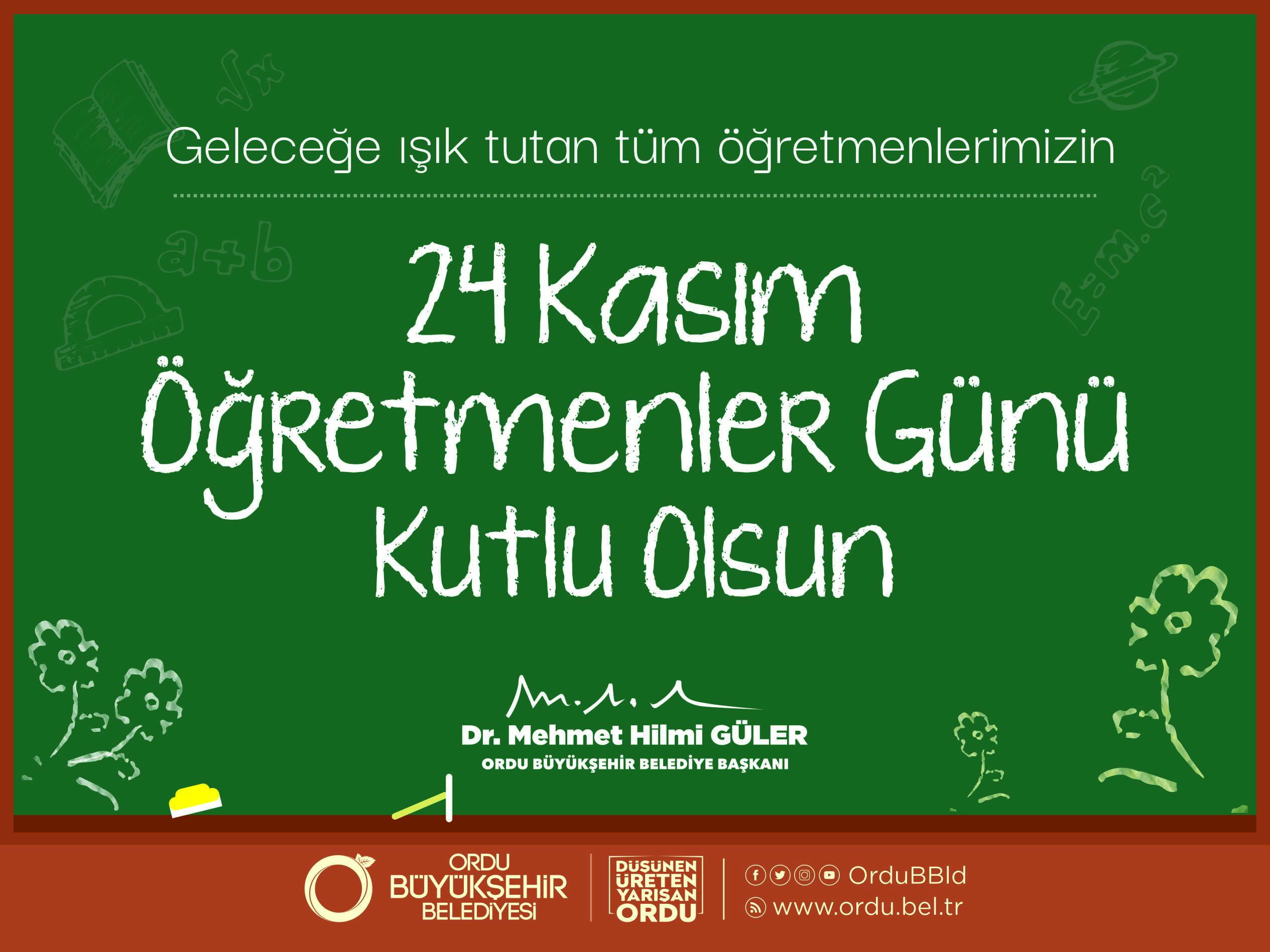 BAŞKAN GÜLER’DEN ÖĞRETMENLER GÜNÜ MESAJI